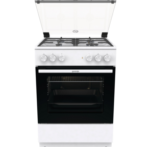 Плита Комбинированная Gorenje GK6A20WF белый  (стеклянная крышка) реш.чугун