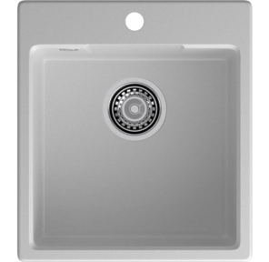 GRANFEST Мойка URBAN 644  1-чаша 440*490мм,  монтаж: врезной,  материал: кварц,  цвет: серый