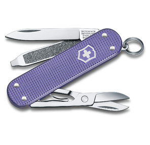 Нож перочинный Victorinox Classic Electric Lavender  (0.6221.223G) 58мм 7функц. карт.коробка