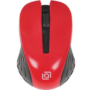 Мышь Oklick 545MW черный / красный оптическая  (1600dpi) беспроводная USB  (4but)
