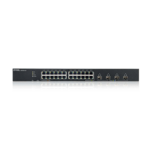 Smart L3 Lite коммутатор Zyxel NebulaFlex XGS1935-28,  rack 19",  24xGE,  4xSFP+,  бесшумный
