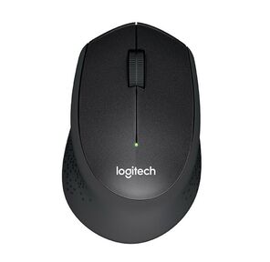 Мышь беспроводная Logitech M330 Silent Plus Black черная,  оптическая,  1000dpi,  2.4GHz, USB-ресивер,  бесшумная,  под правую руку  (066670)