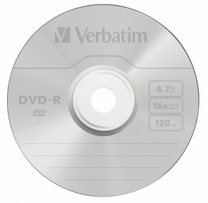 Диск DVD-R 4.7ГБ 16x Verbatim 43788  (50шт. / уп.)