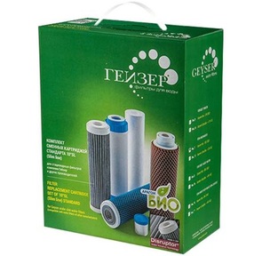 Комплект картриджей Гейзер 9 для проточных фильтров