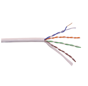 Кабель LANMASTER U / UTP,  4 пары,  Кат. 5E,  350 МГц,  LSZH,  нг (А)-HF,  серый,  305 м