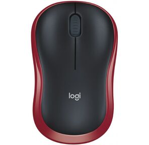 Logitech M185 Red,  оптическая,  1000dpi,  2.4GHz,  USB-ресивер Logitech Unifying®