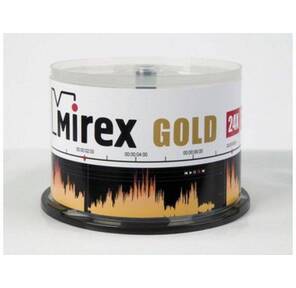 Диск CD-R Mirex 700 Mb,  24х,  Gold,  Cake Box  (50),   (50 / 300)