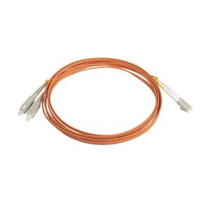 Hyperline FC-D2-50-LC / PR-SC / PR-H-3M-LSZH-OR  (FC-50-LC-SC-PC-3M) Патч-корд волоконно-оптический  (шнур) MM 50 / 125,  LC-SC,  duplex,  LSZH,  3 м