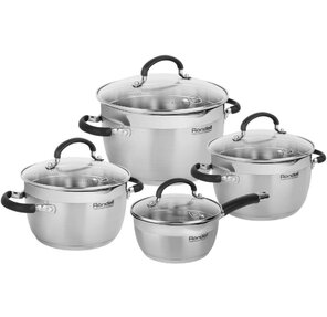 Набор посуды 8 предм.  (кастрюли с / кр 18 / 20 / 24 см,  ковш с / кр 16 см) Prime Rondell RDS-1291