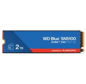 Твердотельный диск 2TB WD Blue SN5100,  NVMe,  M.2 2280,  PCI-E 4x4 [R / W - 7100 / 6700 MB / s]