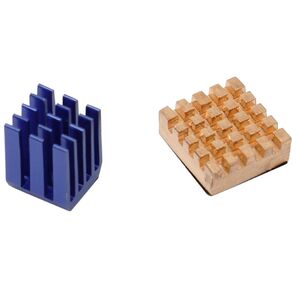 Набор радиаторов ACD RA207 Golden + Blue Heat Sink set  for Raspberry Pi 3