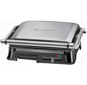 Электрогриль Clatronic KG 3571 2000Вт серебристый / черный