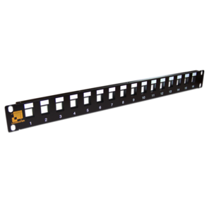 Патч-панель наборная Lanmaster TWT-PP24OK-UTP 19" 1U 24xRJ45 UTP Keystone