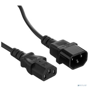 Exegate EP280620RUS Кабель монитор - компьютер  (UPS->устройство) ExeGate Power EC-0, 5P  (IEC 320 С13->С14) VDE-250V-3*0.75mm2-медь,  черный,  0.5м.