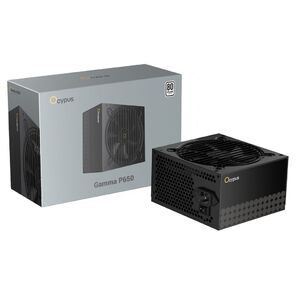 Блок питания 650W Ocypus Gamma P650 BK  (ATX,  80+,  APFC,  20+4 pin,  120mm fan,  PCI-E 6+2Px4,  6xSATA)  (Gamma-P650-W1HDBK024X-EU)