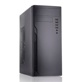 Foxline FL-301-FZ450R-U32,  ATX,  1x5.25EXT,  1x3.5EXT,  4x3.5INT,  2xUSB2.0,  2xUSB3.0,  HDA,  w / o FAN,  w / 450W ATX PSU,  w / 1.2m EU pwr cord