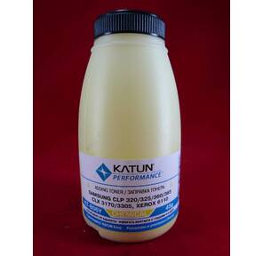 Тонер SAMSUNG CLP 320 / 325 / 360 / 365,  CLX 3170 / 3305,  Xerox 6110 yellow,  химический  (фл.45г.) Katun фас. России
