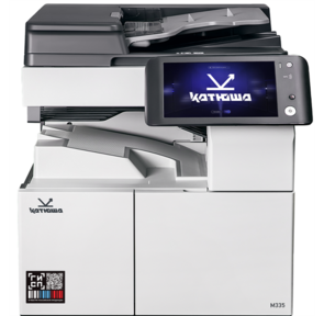 МФУ Катюша M335 принтер / копир / сканер,  А3. 35 стр / мин Ч / Б А4,  1200 dpi,  1, 2ГГц,  2 ГБ,  USB,  10.1" панель,  Wi-Fi  (опция),  для напольной версии добавить тумбу или лотки,  пр-во РФ,  3 года гар. МПТ