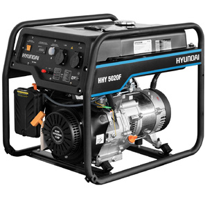 HYUNDAI [HHY 5020F] Генератор бензиновый { Запуск ручной,  HYUNDAI IC340,  4-х такт,  11 л.с.,   340 см3,  230В / 50Гц,  4, 5 кВт / nom 4, 0кВт,  Вес 69, 5 кг }