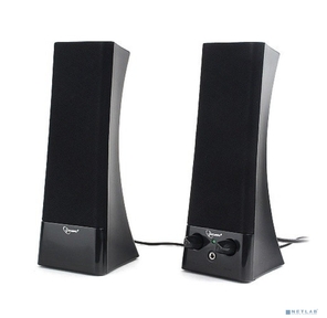 Gembird SPK-500,  черный,  6 Вт,  рег. громкости,  разъём для наушников, питание 220