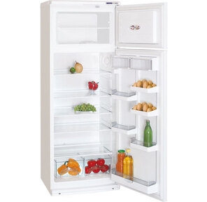 Атлант 2826-90,  двухкамерный холодильник,  верхняя морозильная камера,  167х60х63 см,  Объем холодильной камеры 240 л,  Объем морозильной камеры 53 л