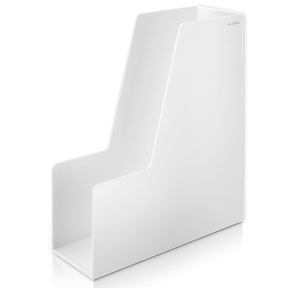 Лоток вертикальный Deli ENS022WHITE Nusign для бумаг A4 белый пластик