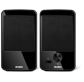 SVEN 312,  чёрный,  USB,  акустическая система 2.0,  мощность 2х2 Вт (RMS)