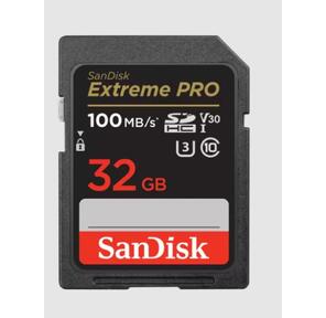Карта памяти SanDisk Extreme Pro SD UHS I 32GB Card for 4K Video for DSLR and Mirrorless Cameras 100MB / s Read & 90MB / s Write,  Lifetime Warranty