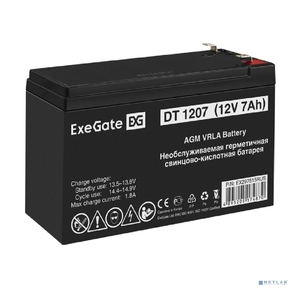 Exegate EX297515RUS Аккумуляторная батарея DT 1207  (12V 7Ah,  клеммы F2)