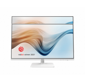 Монитор MSI Modern MD272XPW 27" 16:9 FHD (1920x1080) IPS Flat,  1ms (MPRT), 1000:1, 100M:1, 300nit, 178 / 178, HDMI 1.4b, DP 1.2a, USB-C, 2xUSB-A, USB-B, Speaker, Tilt, Swivel, Height, Pivot, 100HZ, White (white cable), 1y war-ty