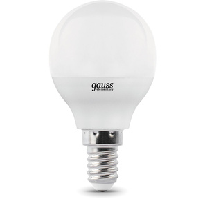GAUSS 53110 Светодиодная лампа LED Elementary Шар 10W E14 880lm 3000K 1 / 10 / 100 0