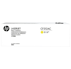 Тонер Картридж HP CF312AC желтый для HP Color LaserJet Enterprise M855 826A  (в технологической упаковке)