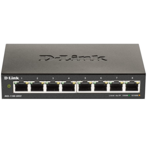 D-Link DGS-1100-08V2 / A1A,  L2 Smart Switch with 8 10 / 100 / 1000Base-T ports 
8K Mac address,  802.3x Flow Control,  Port Trunking,  Port Mirroring,  IGM