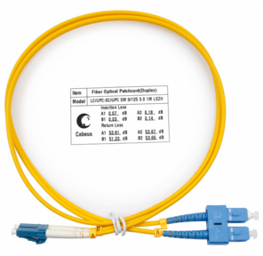 Cabeus FOP (d)-9-LC-SC-1m Шнур оптический duplex LC-SC 9 / 125 sm 1м LSZH