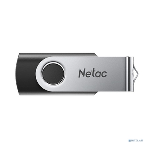 Флешка USB Netac U505,  4ГБ,  USB 2.0,  черный / серебристый,  NT03U505N-004G-20BK