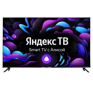 LED Hyundai 55" H-LED55BU7003 Яндекс.ТВ Frameless черный Ultra HD 60Hz DVB-T DVB-T2 DVB-C DVB-S DVB-S2 USB WiFi Smart TV