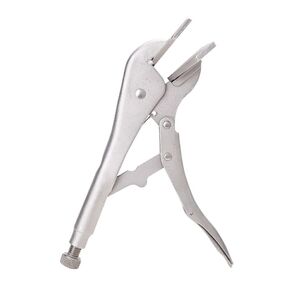 Зажимные клещи с плоскими губками Deli DL20016  250мм,  регулировочный винт