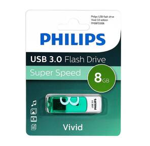 Флеш накопитель 8GB PHILIPS VIVID3.0 8GB,  USB 3.0