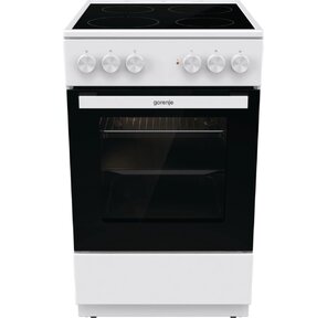 Плита Электрическая Gorenje GEC5A12WG-B белый стеклокерамика  (без крышки)