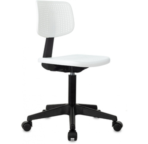 Кресло детское Бюрократ CH 200 белый пластик крестов. пластик