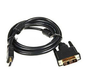 Кабель DVI-D- HDMI  24M / 19M   5м,  золотые контакты,  ферритовые кольца.