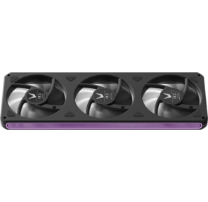 Вентилятор для корпуса Formula V Line AIR FUSION 3 BK,  360x120x28mm,  ARBG 3pin + PWM 4pin,  500-1800 RPM,  34.95 DBA MAX,  HYDRO BEARING