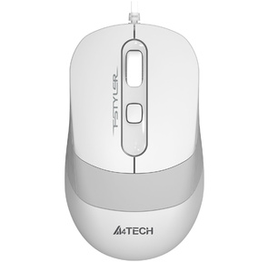 Мышь A4Tech Fstyler FM10S белый / серый оптическая  (1600dpi) silent USB  (4but)
