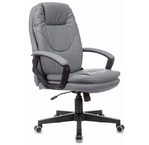 Кресло руководителя Бюрократ CH-868N серый эко.кожа крестовина пластик