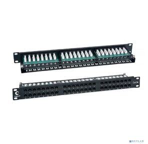 CABEUS PLHD-48-CAT.5E-DUAL IDC-1U ПАТЧ-ПАНЕЛЬ ВЫСОКОЙ ПЛОТНОСТИ 19",  1U,  48 ПОРТОВ RJ-45,  КАТЕГОРИЯ 5E,  DUAL IDC