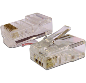 Коннектор RJ45 UTP 8P8C,  универсальный,  со вставкой,  cat.5e,  100 шт.