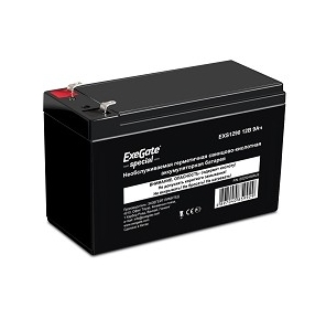 Exegate ES252438RUS Аккумуляторная батарея  Exegate Special EXS1290,  12В 9Ач,  клеммы F2