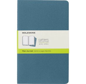 Блокнот Moleskine CAHIER JOURNAL CH018B44 Large 130х210мм обложка картон 80стр. нелинованный голубой  (3шт)