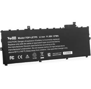 Батарея для ноутбука TopON TOP-LETP5 11.58V 4900mAh литиево-ионная  (103371)
