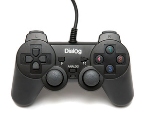 Dialog Action GP-A11,  черный Геймпад,  вибрация,  12 кнопок,  USB